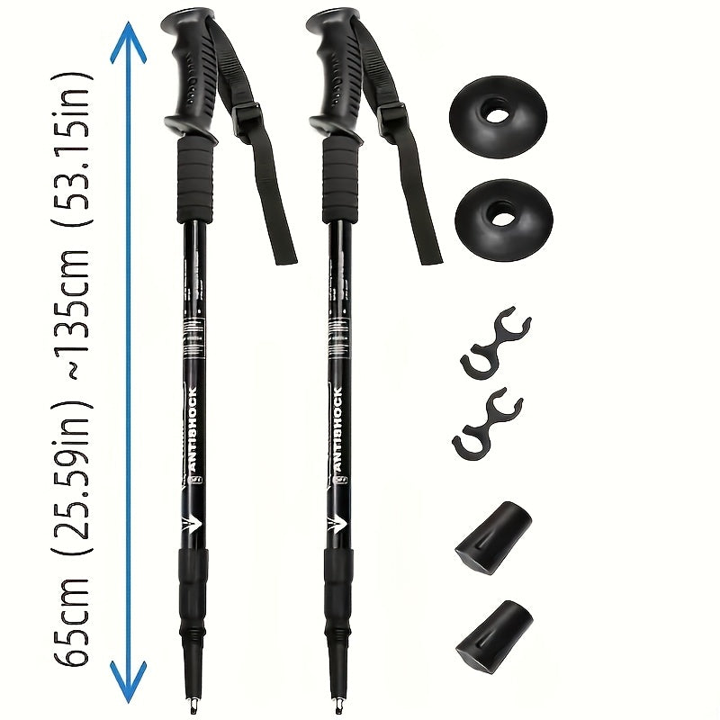 PeakStride | Ergonomic Telescopic Hiking Poles – 2 Pieces in Various Colours
