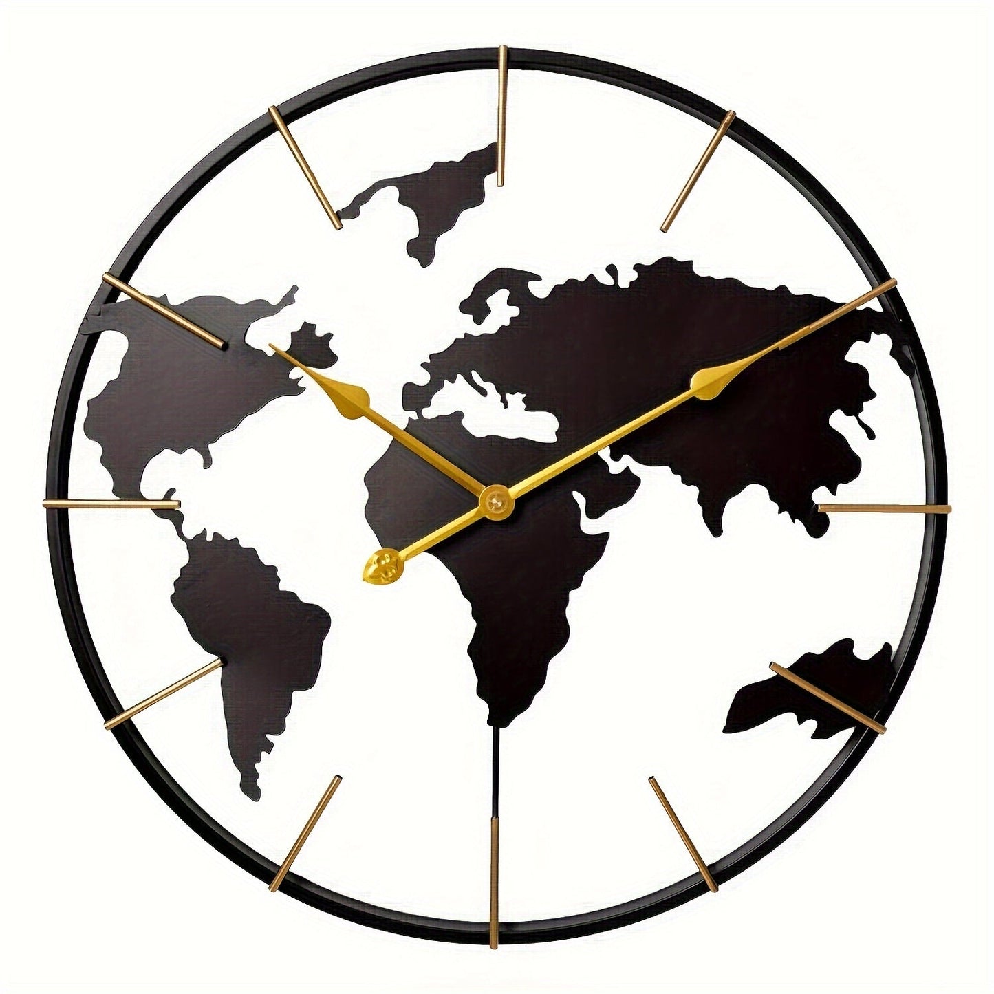 GlobeTime | Minimalist World Map Wall Clock