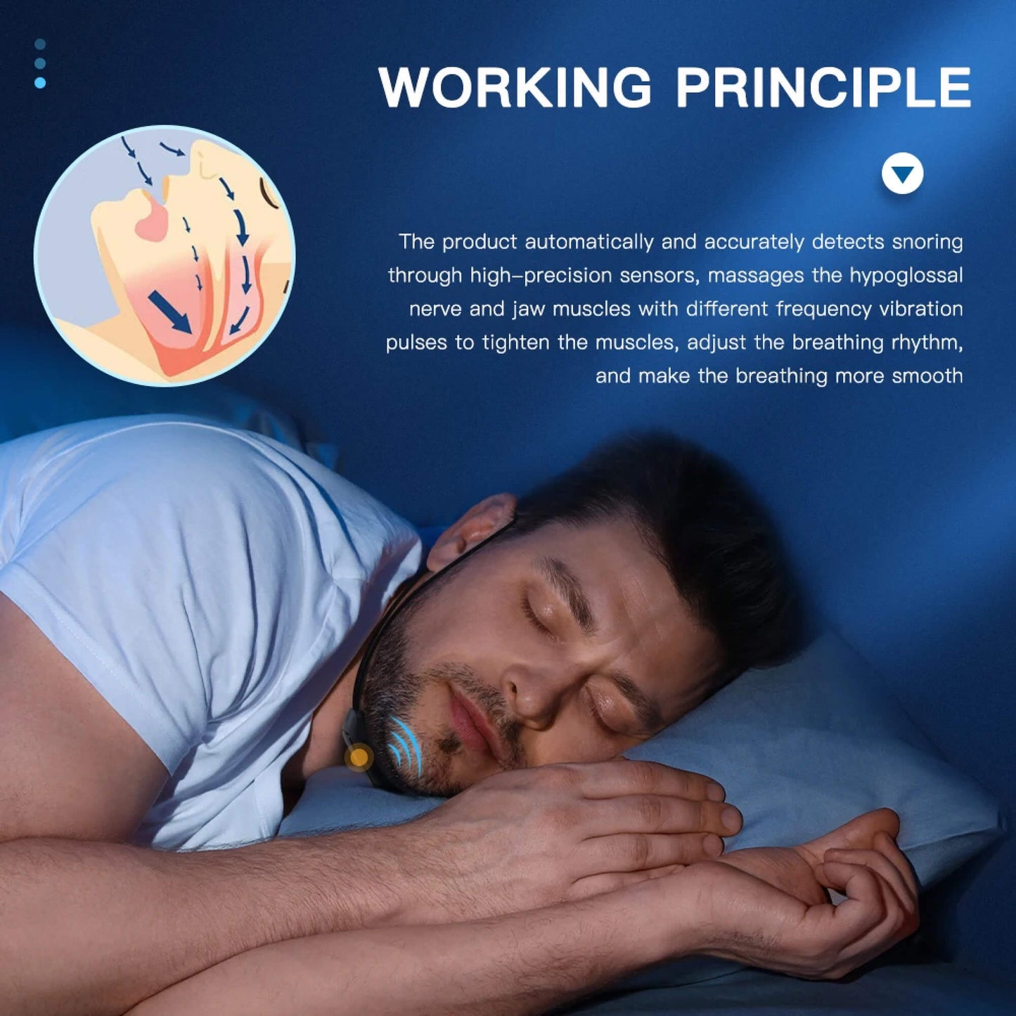 Hypnos | Effective anti-snoring stop device chin strap