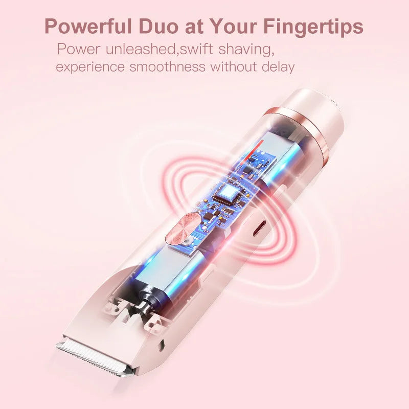 BlissEdge | Gentle Hair Removal Razor for Women with Rechargeable & Portable Design
