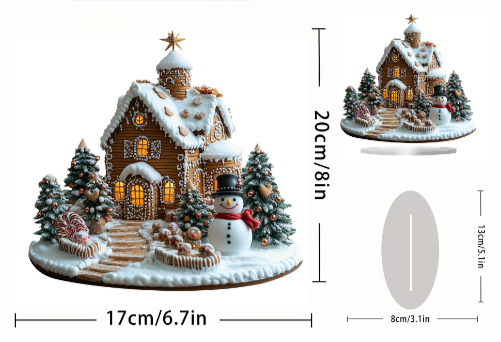 LumiCasa | Gingerbread House Light – Festive Christmas Centrepiece