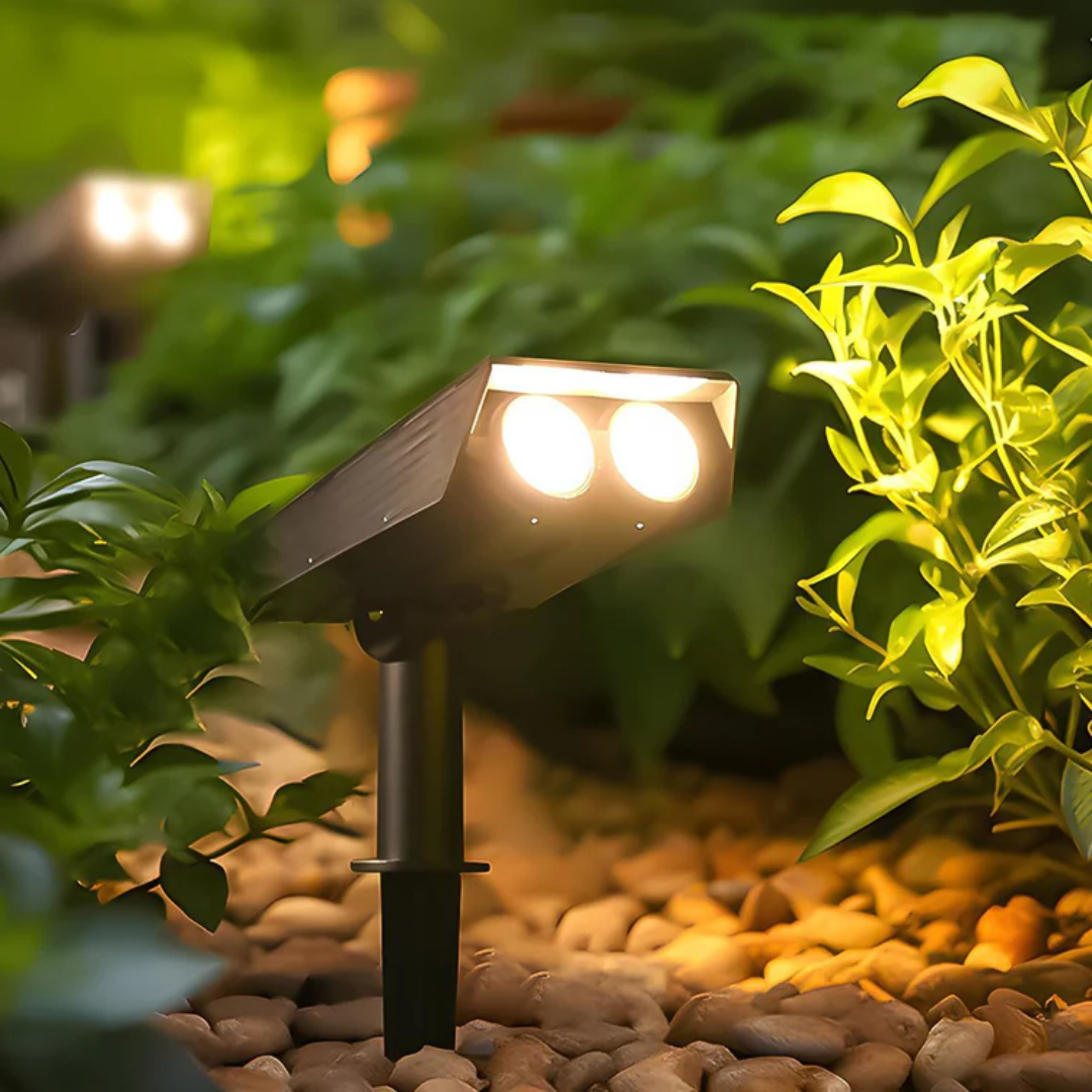 RayTuner | Waterproof LED Solar Multi-Zoom Spot Light Landscape Lighting RGB