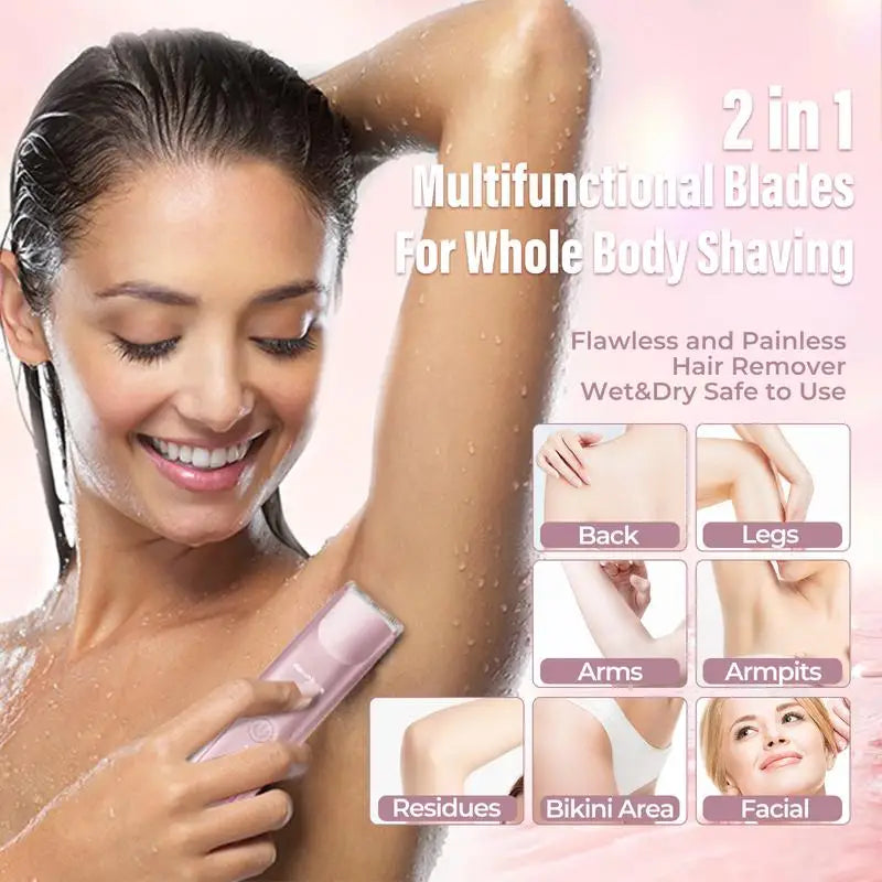 BlissEdge | Gentle Hair Removal Razor for Women with Rechargeable & Portable Design