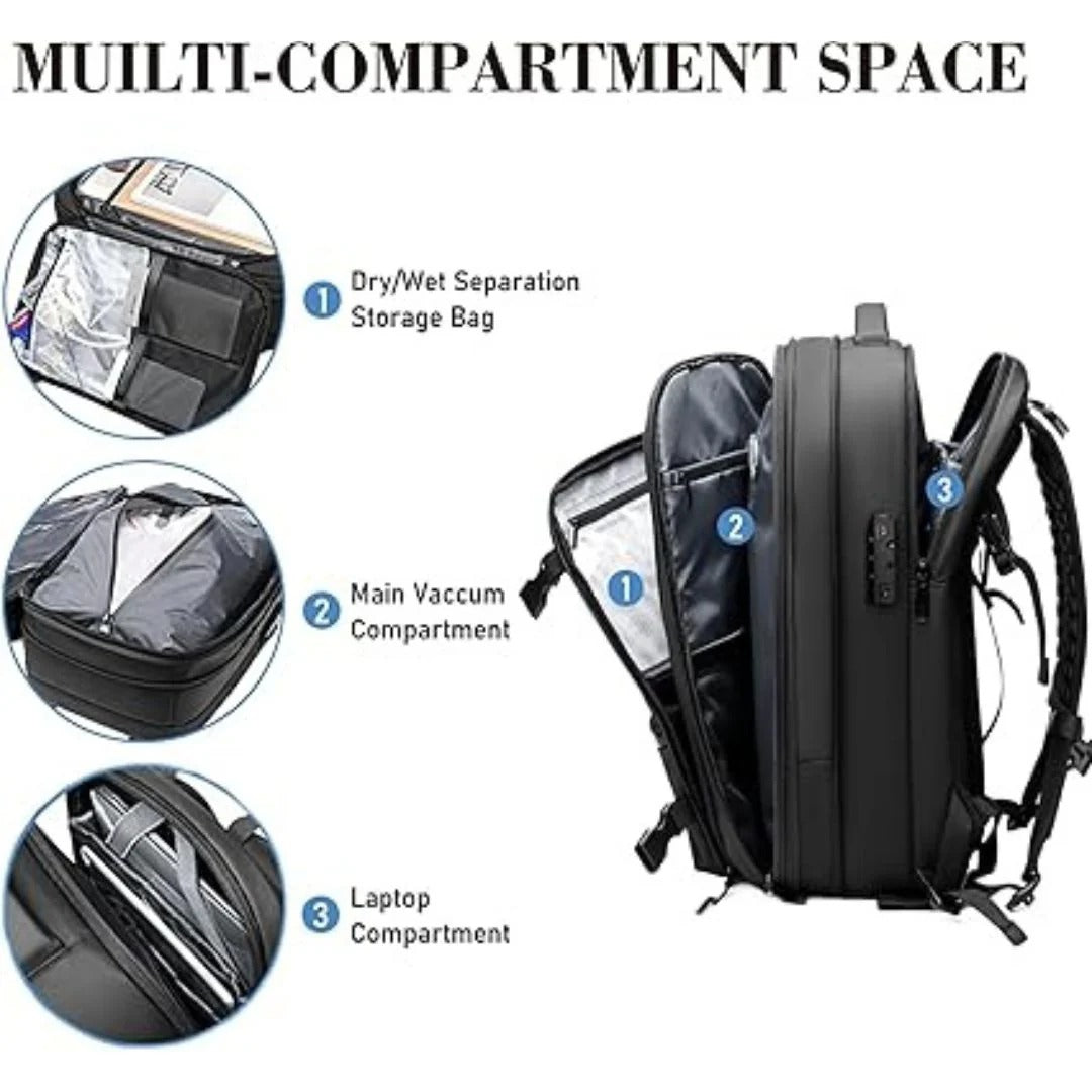 PackForm | Structured 60L Compression Rucksack for Travel & Everyday Use