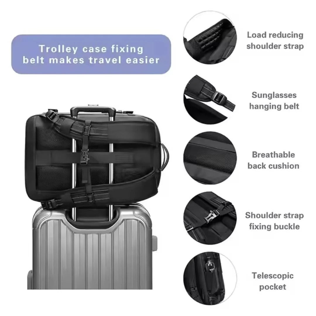 PackForm | Structured 60L Compression Rucksack for Travel & Everyday Use