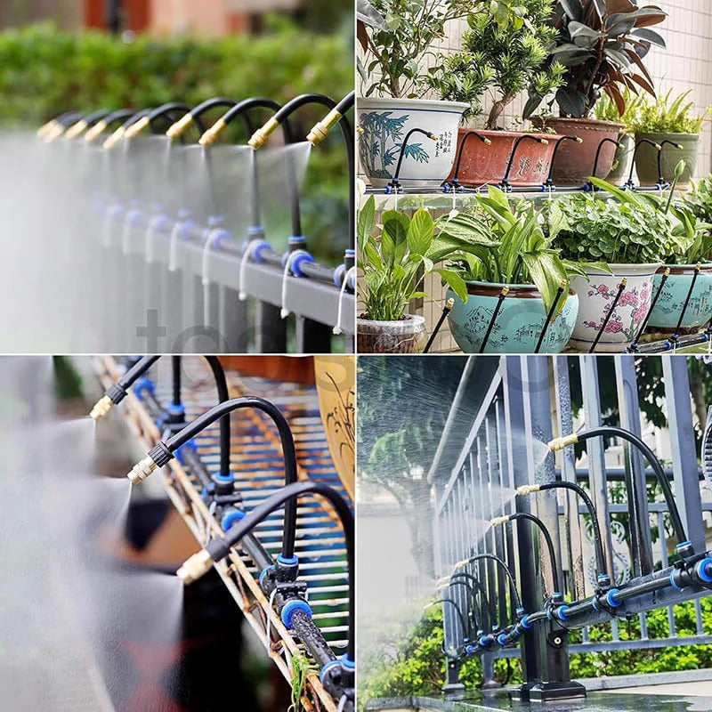 IrrigaFlow | Drip Irrigation System with 360 Degree Flexible Hose