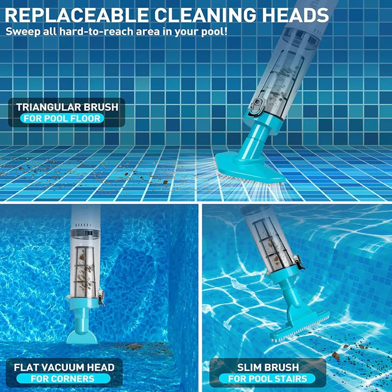 AquaSweep | 3 in 1 cordless, rechargeable pool vacuum cleaner
