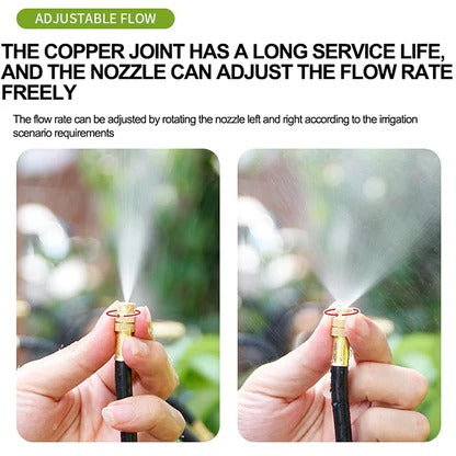 IrrigaFlow | Drip Irrigation System with 360 Degree Flexible Hose