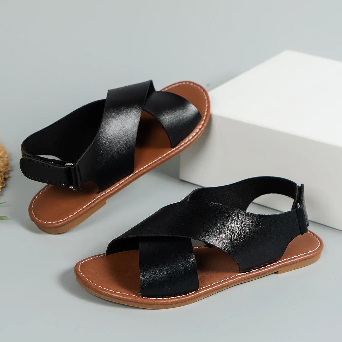 Savannah | Women's Leather Sandals with Buckle