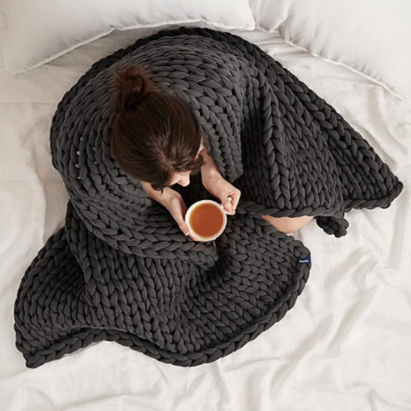 CuddleDream | Weighted Blanket Made from Organic Cotton for Restful Sleep