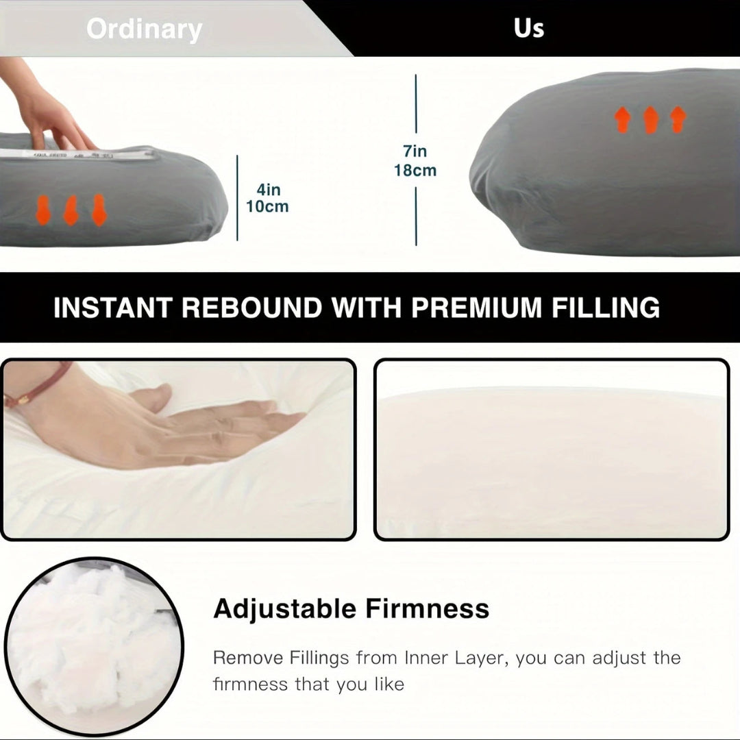 CozyNest | Orthopaedic Full-Body Pillow for Restorative Sleep