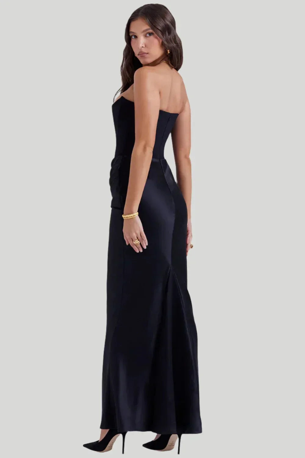 Selena | Graceful Strapless Maxi Dress | Women Fashion