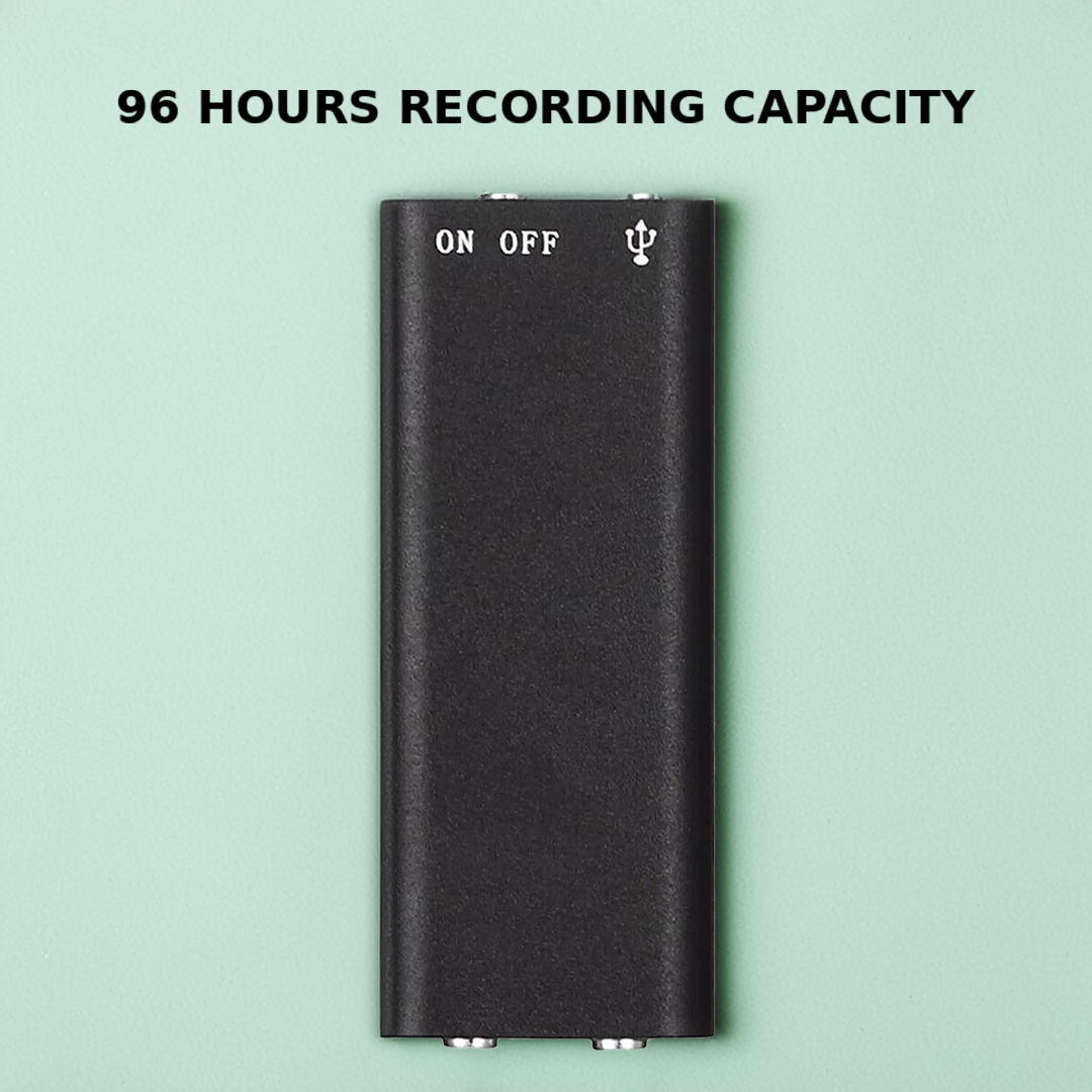 VoiceNote | Mini Dictaphone with Voice Activation & 96h Battery Life