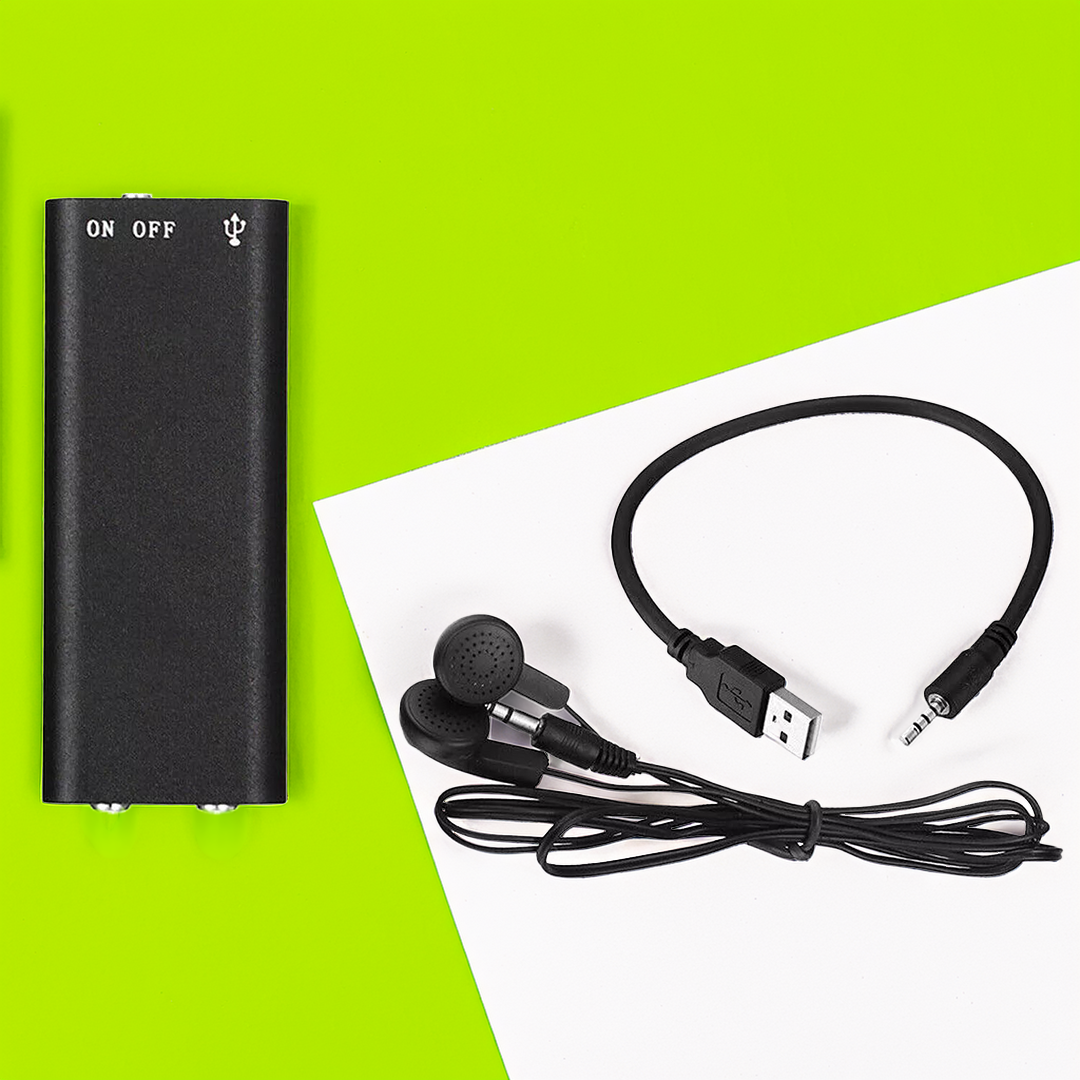 VoiceNote | Mini Dictaphone with Voice Activation & 96h Battery Life