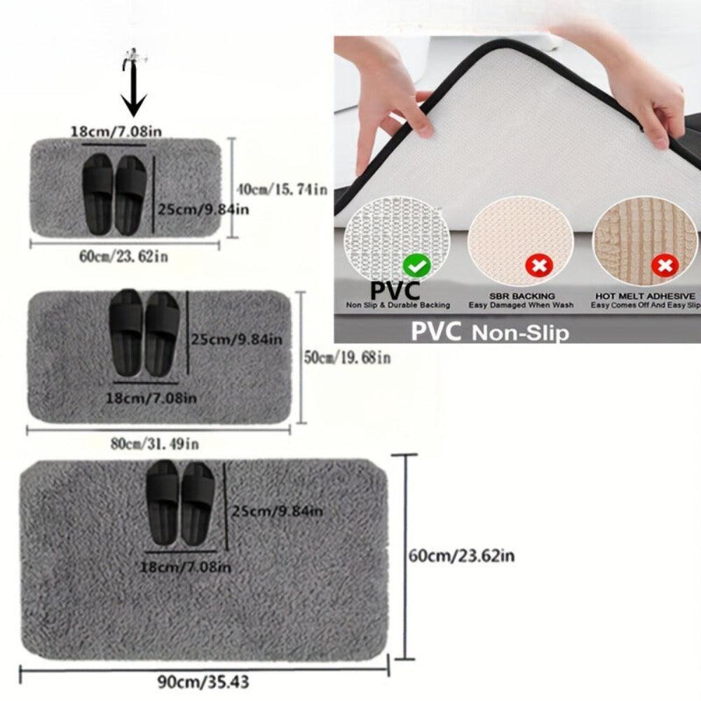 DryLuxe | Absorbent & Non-Slip Bath Mat for Maximum Comfort