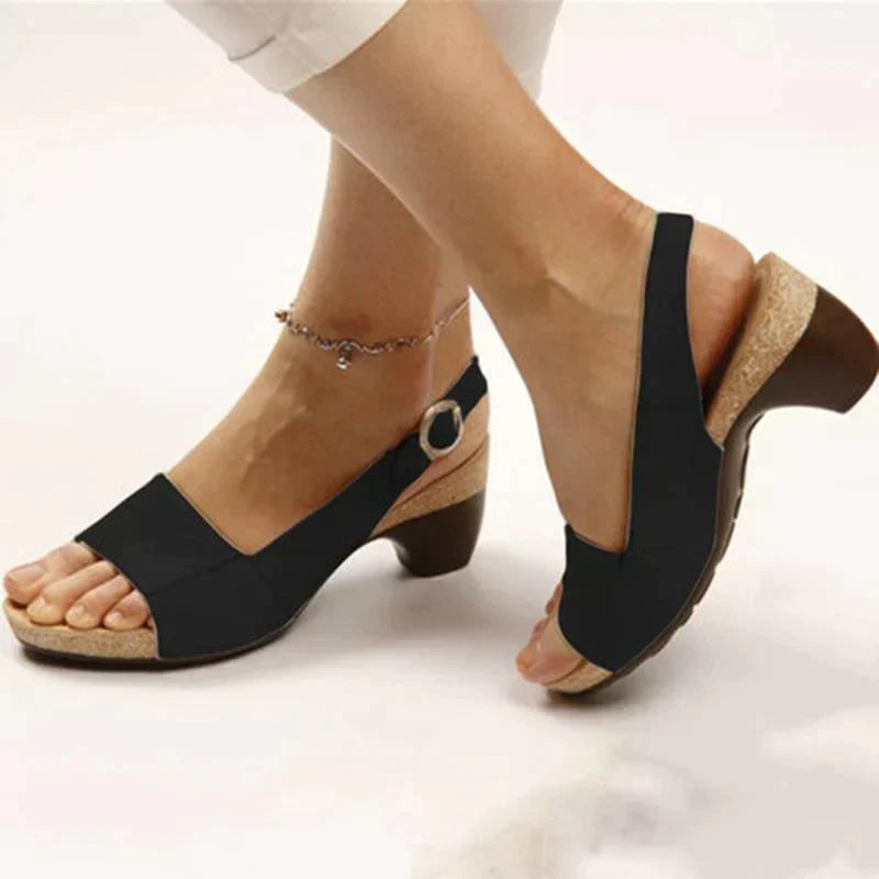 Variant image for Women's Orthopedic Support Sandals - Comfortable Wedge Design for Outdoor Activities-9
