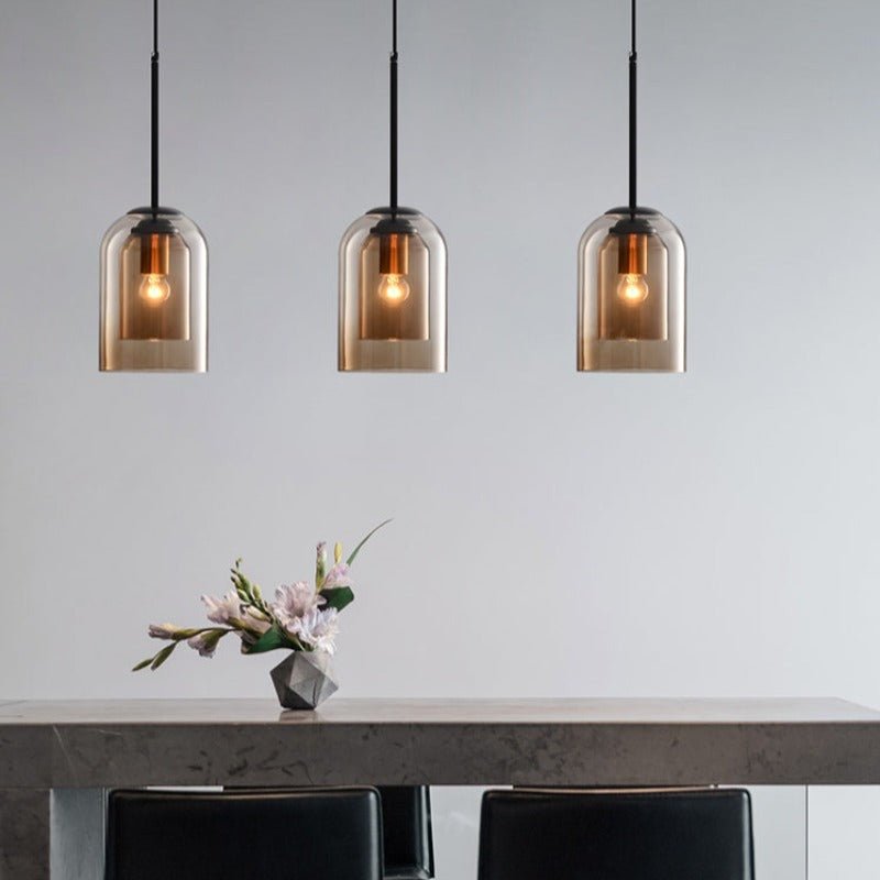 AuraGlas | Stylish Double Glass Pendant Light