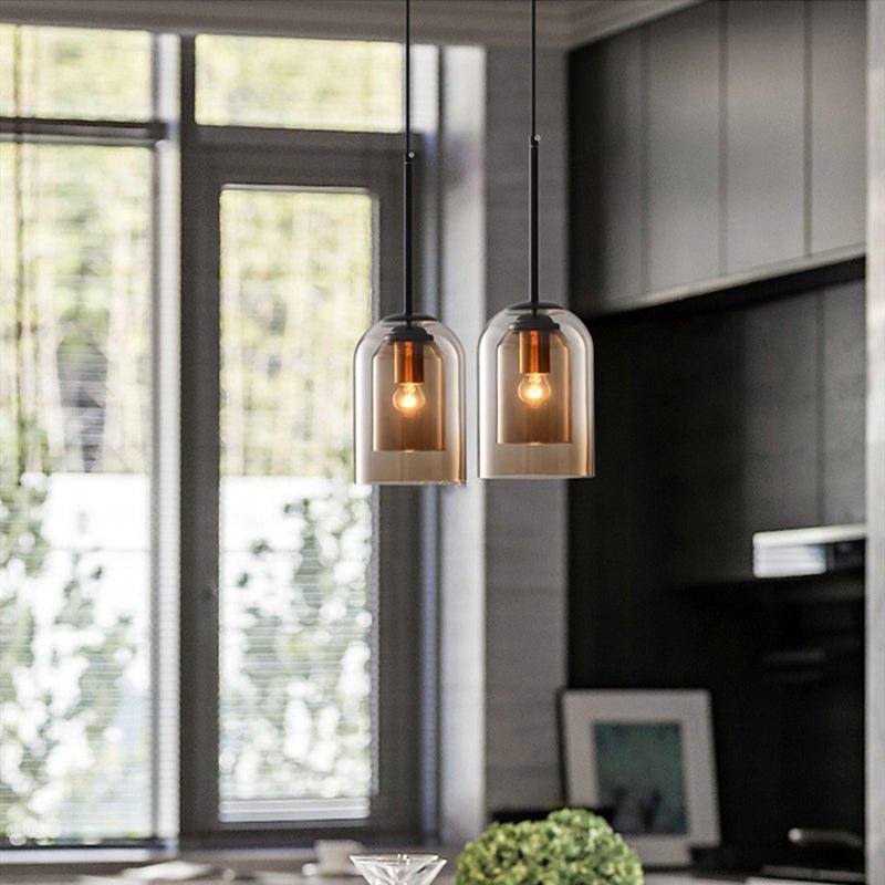 AuraGlas | Stylish Double Glass Pendant Light