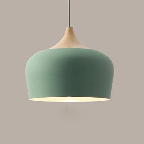 AlumiTone | Pendant Lights Made of Metal and Wood in Delicate Pastel Shades