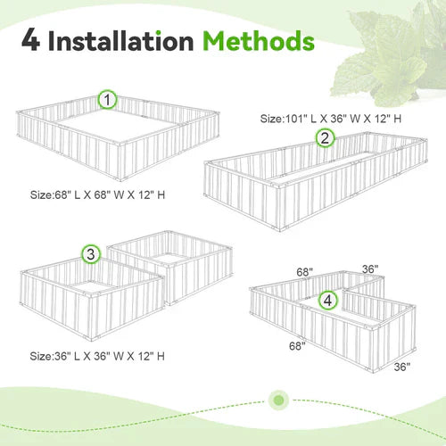 GrowBox | Robust Raised Bed Made of Steel for Vegetables & Flowers