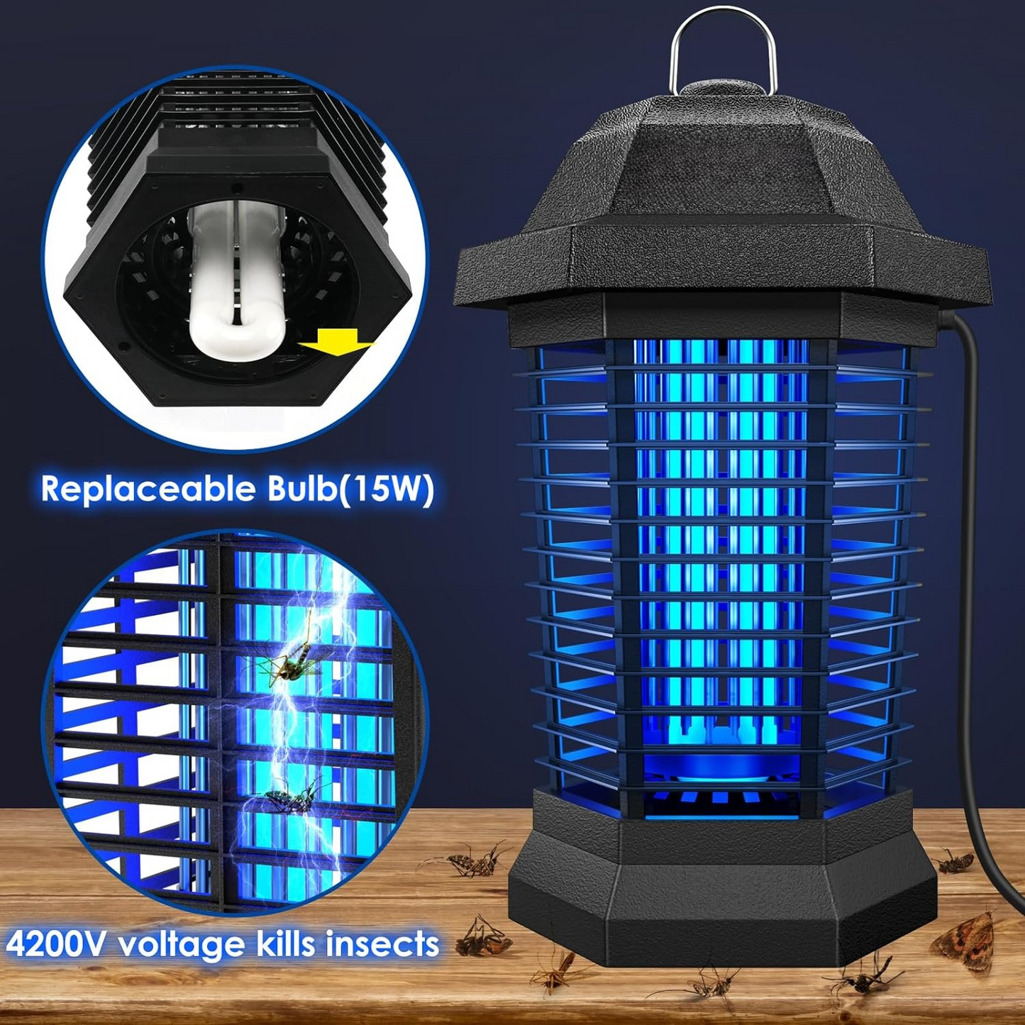 BuzzKill | Electric Mosquito Lamp with 3500V Mains Protection