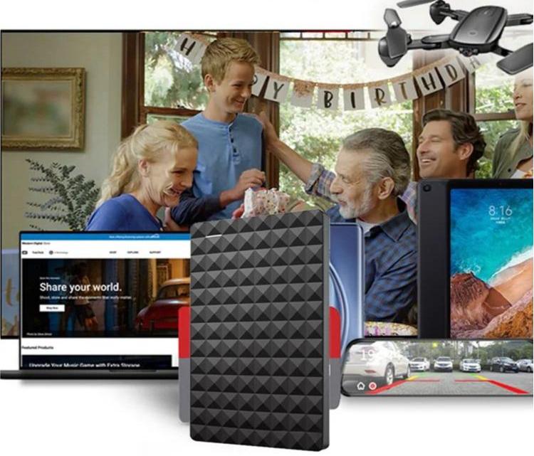 DrivePro | 1TB Portable Hard Drive – Ultra-Thin USB 3.0 Storage