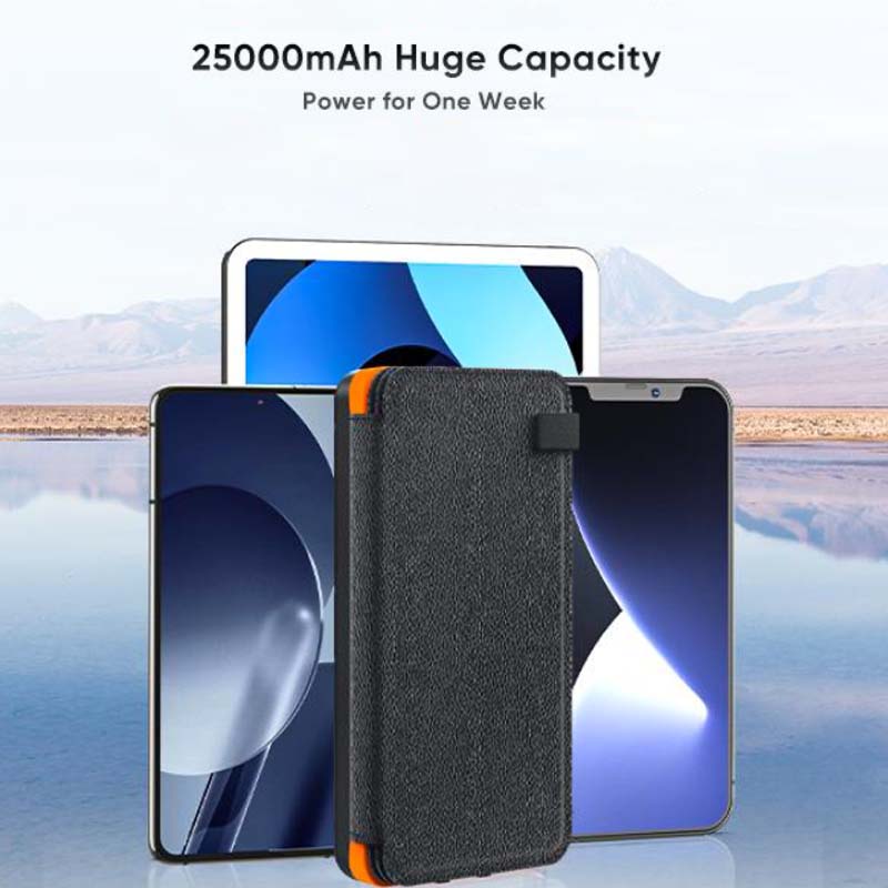 PowerRay | 25000mAh Outdoor Power Bank with Solar