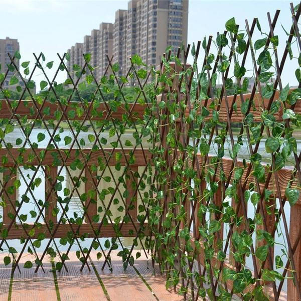LeafFence | Retractable Artificial Garden Plant Fence