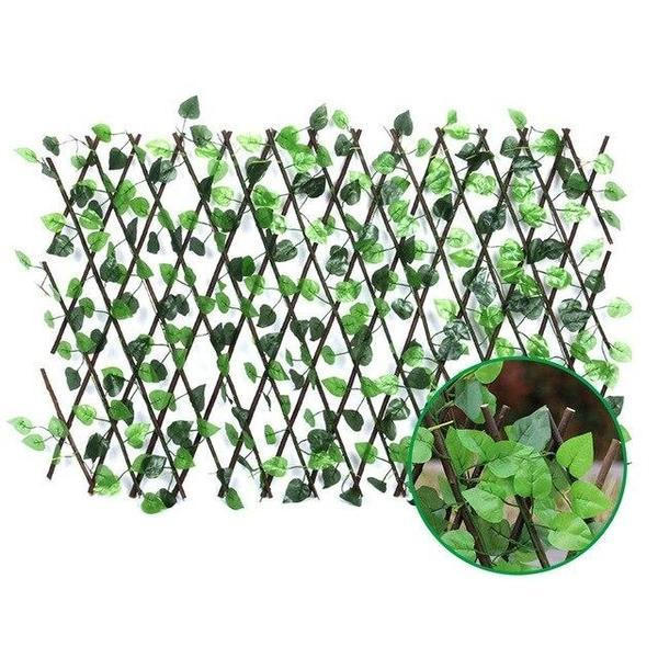 LeafFence | Retractable Artificial Garden Plant Fence