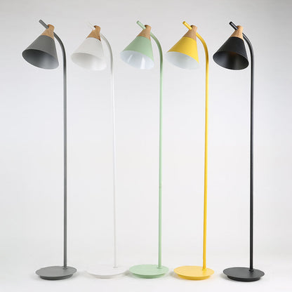 GlowPole | Nordic Creative Macaron Cone Shade 1-Light Floor Lamp