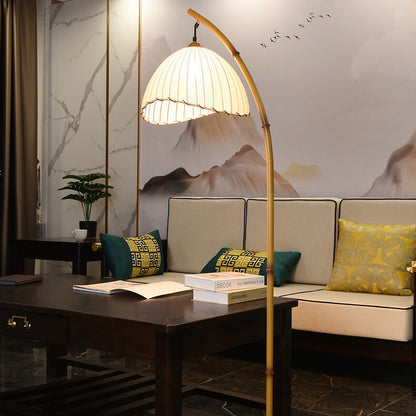 MarboLight | Retro Zen Simulation Bamboo 1-Light Floor Lamp