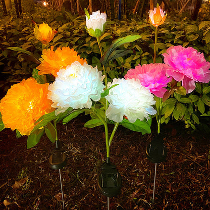 PeonyGlow | Creative LED Sunflower Light for Garden & Landscape