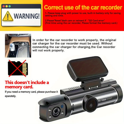 RoadSecure | 1080P Car Dash Cam – Dual Lens Protection