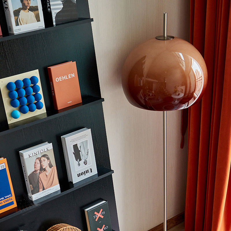 NostalgiaGlow | Contemporary Retro Mushroom Hardware Glass 2-Light Floor Lamp for the Living Room