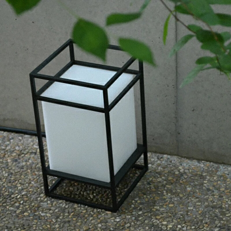 YumiGlow | Japanese Tatami Rectangular Fabric 1-Light Floor Lamp