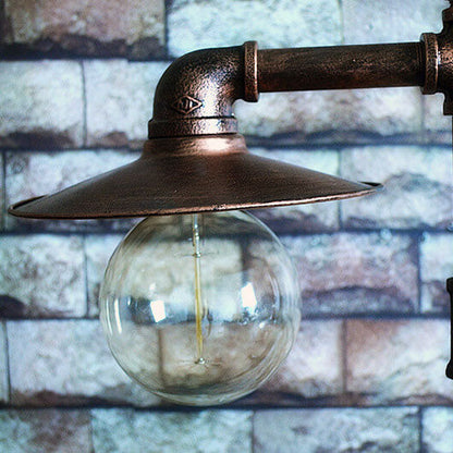 CopperBeam | Industrial Steampunk Copper Water Pipe 2-Light Floor Lamp