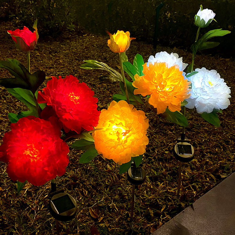 PeonyGlow | Creative LED Sunflower Light for Garden & Landscape