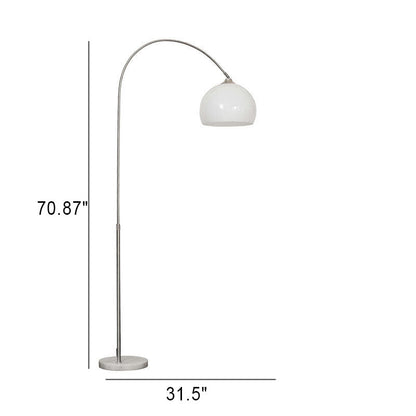 AcriLux | Modern Globe Acrylic Shade Floor Lamp 1-Light
