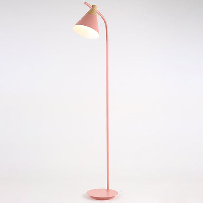GlowPole | Nordic Creative Macaron Cone Shade 1-Light Floor Lamp