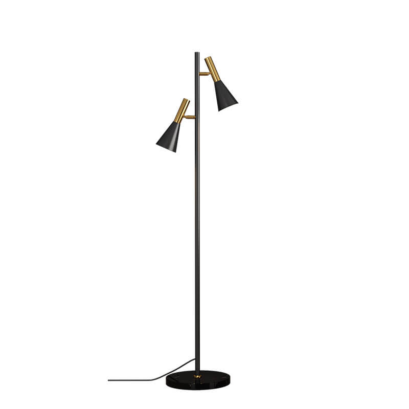 DuoHorn | Nordic Minimalist Horn Shade Rotatable 2-Lamp Floor Lamp