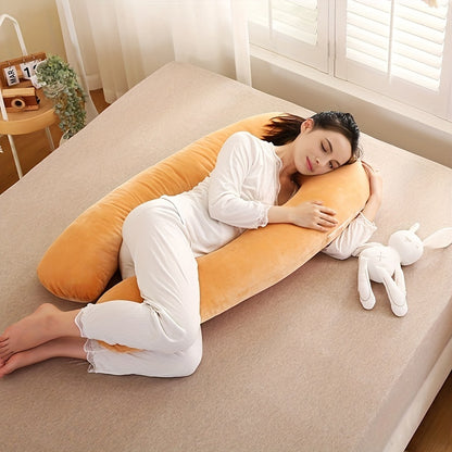 MumCloud | Washable Velvet-Covered U-Shaped Maternity Pillow