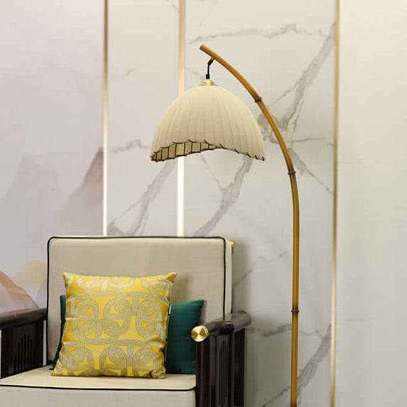 MarboLight | Retro Zen Simulation Bamboo 1-Light Floor Lamp