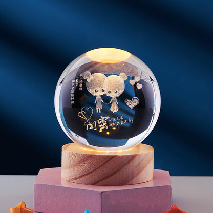 DeerLight | Orbital Crystal Table Lamp