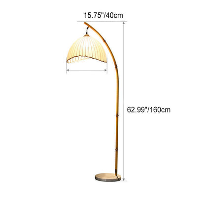 MarboLight | Retro Zen Simulation Bamboo 1-Light Floor Lamp