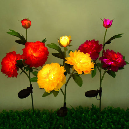PeonyGlow | Creative LED Sunflower Light for Garden & Landscape
