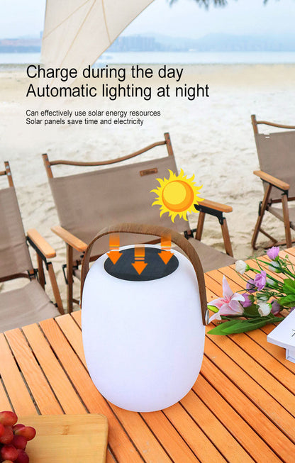 AuraBox | Solar LED Outdoor Lamp – Waterproof & Colour Changing