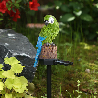 SolarParrot | Colourful LED Resin Garden Light in Parrot Design