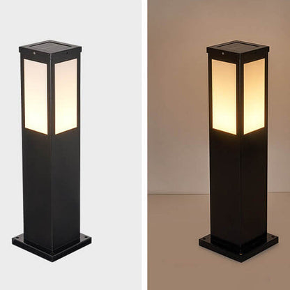 GlowPost | Modern Solar Garden Column Outdoor Waterproof Path Light
