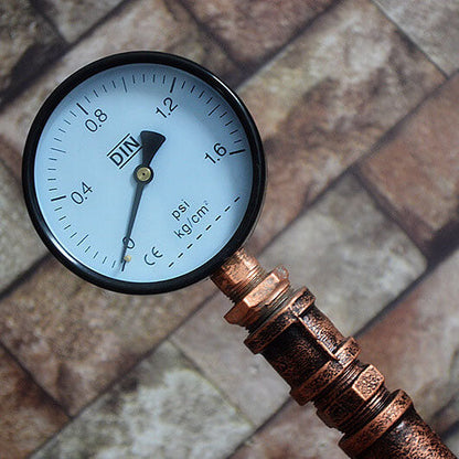 CopperBeam | Industrial Steampunk Copper Water Pipe 2-Light Floor Lamp