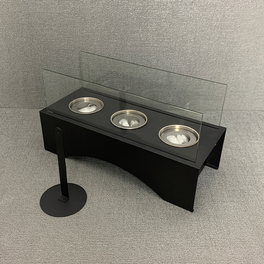 FlameLoom | Vintage Tabletop Fireplace – Real Ethanol Flames